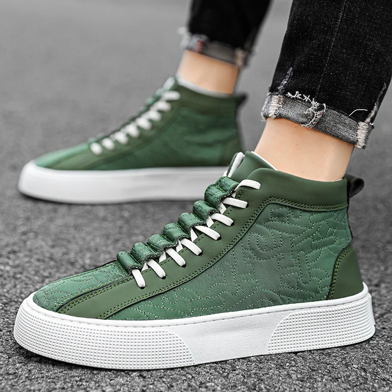 Bull Charm High-Top Casual Shoes Men's-4