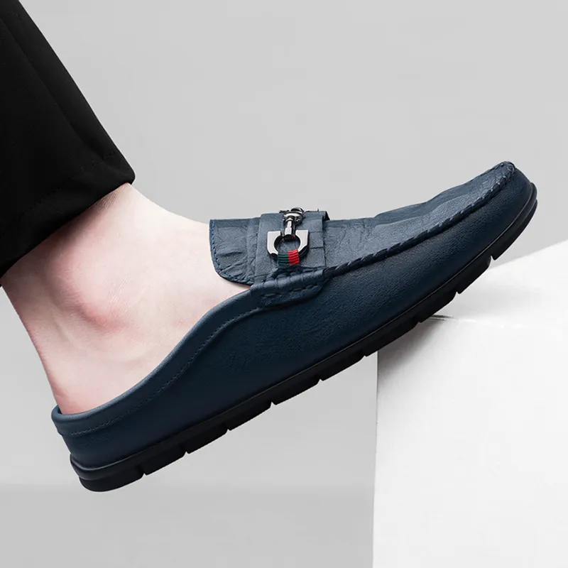 Bull charm Men's Casual Shoes Men Low Top Blue Gray Black-9