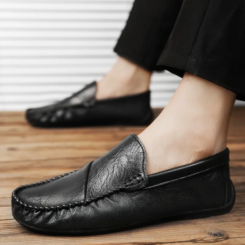 Bull charm Loafers Men Khaki/Brown/Black-13