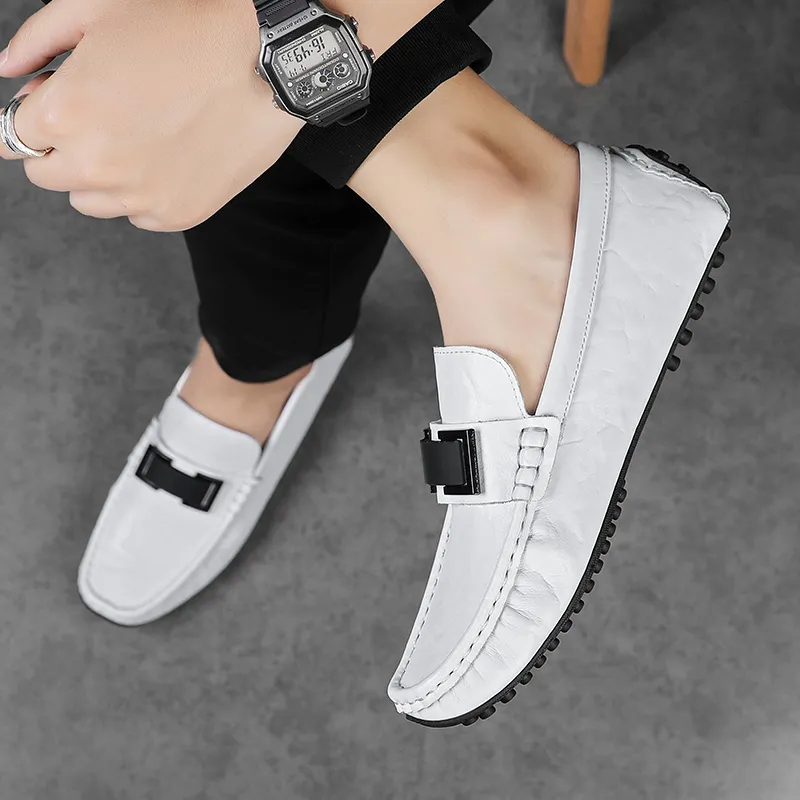 Bull charm Men's Casual Shoes Men Low Top Black/White/Blue-10