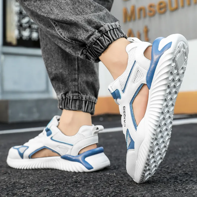 Bull charm Casual Shoes Men Low Top White Blue/White Gray/Beige Black-5