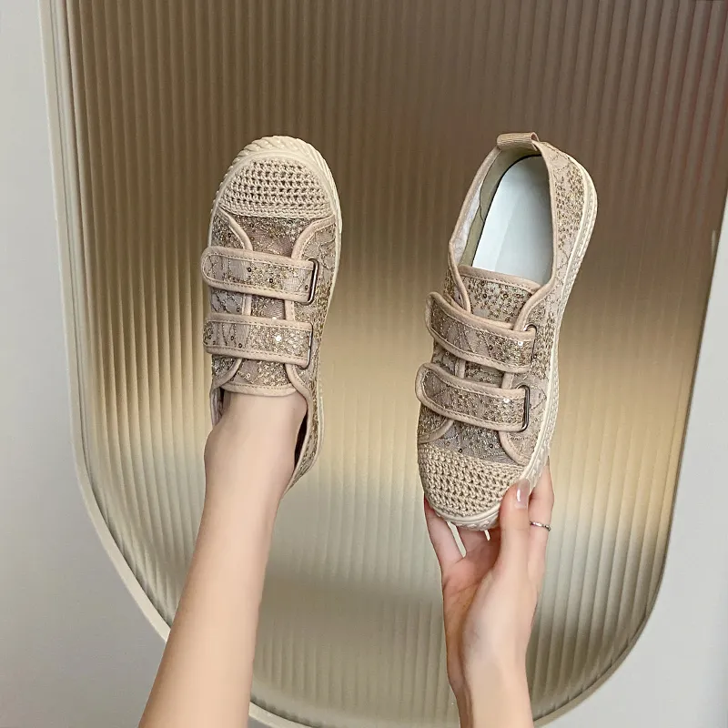 Bull charm Espadrilles Women's Black/Khaki-9