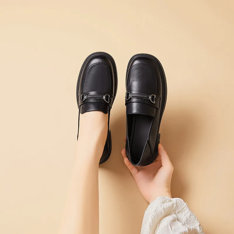 Bull Charm Loafers Women's Black-2