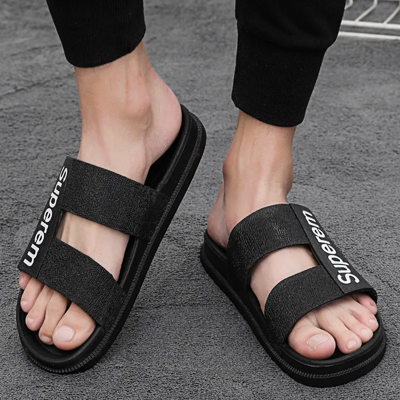 Bull Charm Rubber Sole Abrasion Resistant Slide Slippers Men's-1