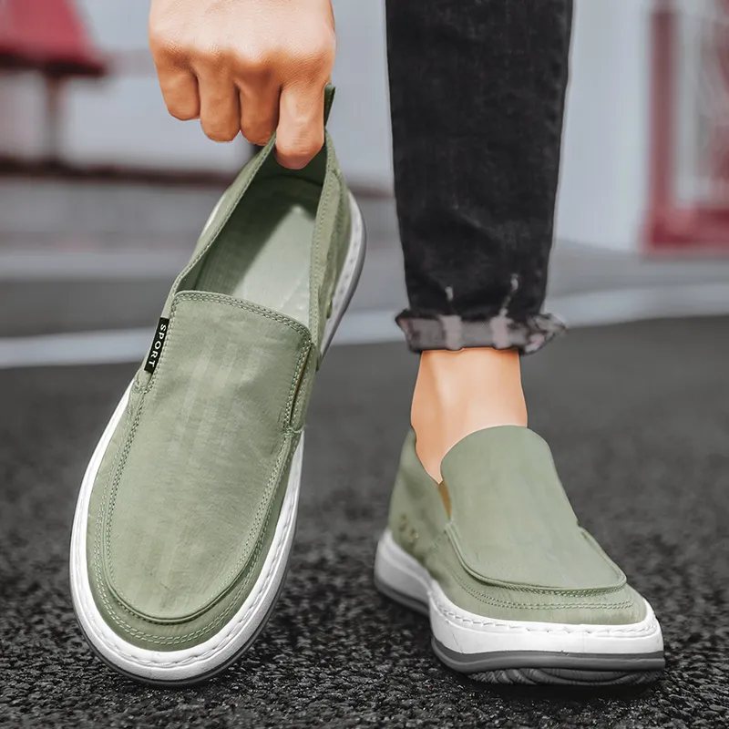 Bull charm Men's Casual Shoes Men Low Top Gray/Black/Green-15