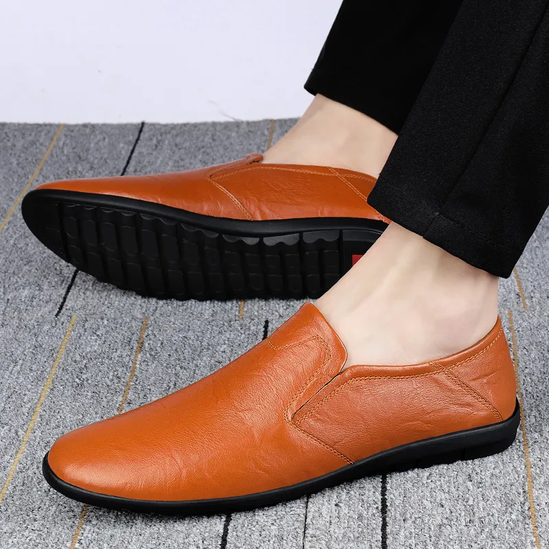 Bull charm Dress Shoes Men Low Top Black/Dark Brown/Red Brown-13
