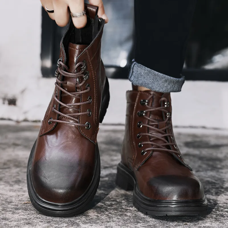 Bull Charm Short Martin Boot Men's-5