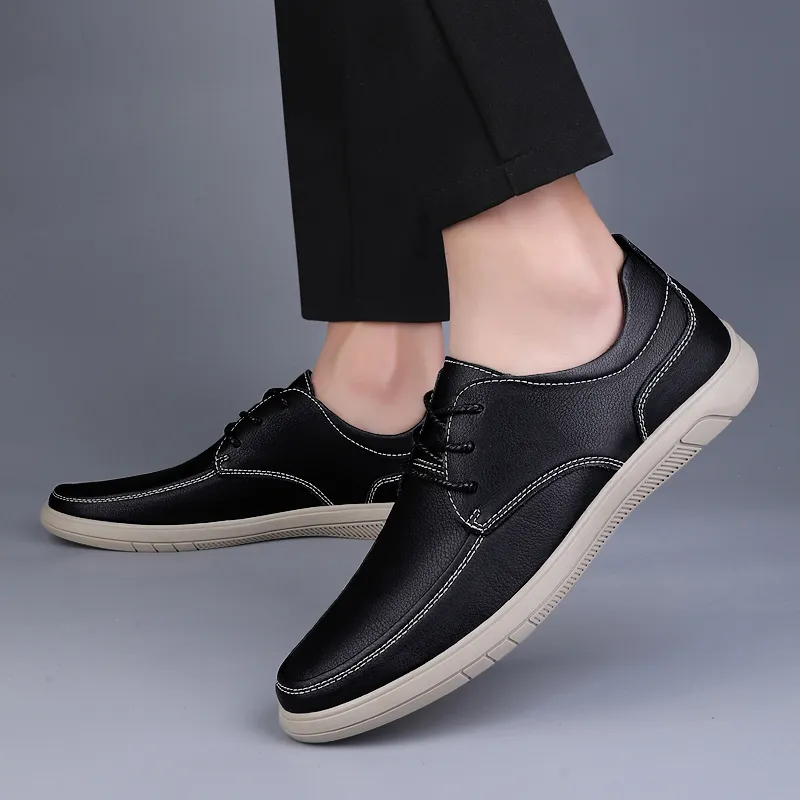 Bull charm Men's Casual Shoes Men Low Top Black/Earth Yellow-4