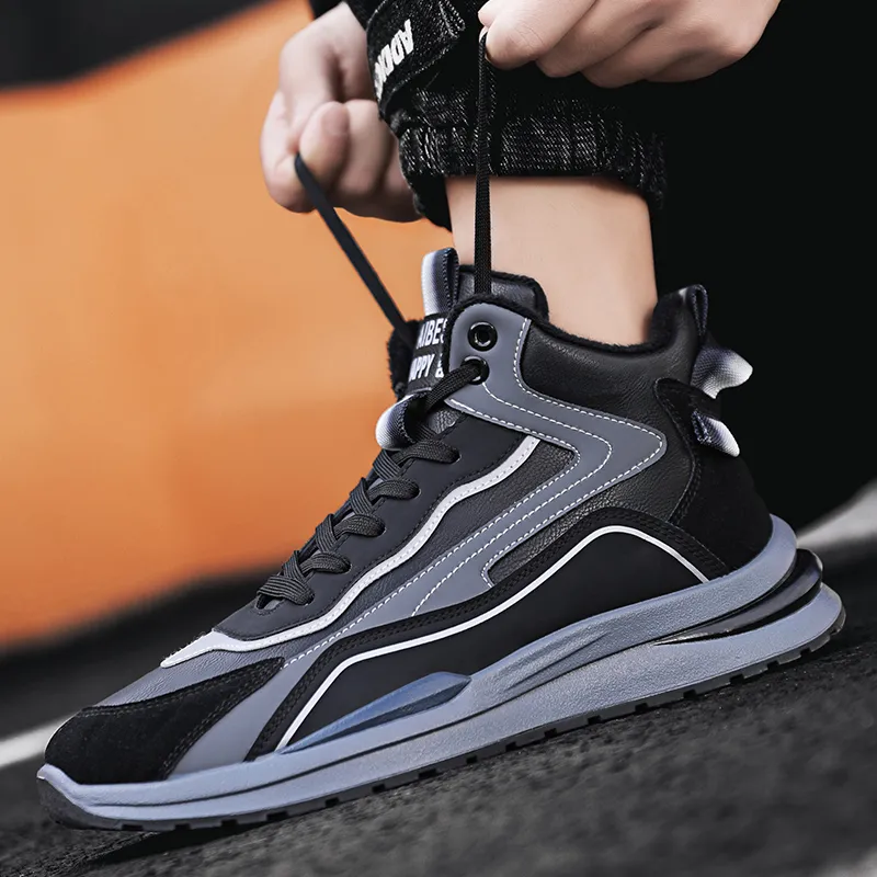 Bull Charm Abrasion Resistant High Top Casual Shoes Men's-9