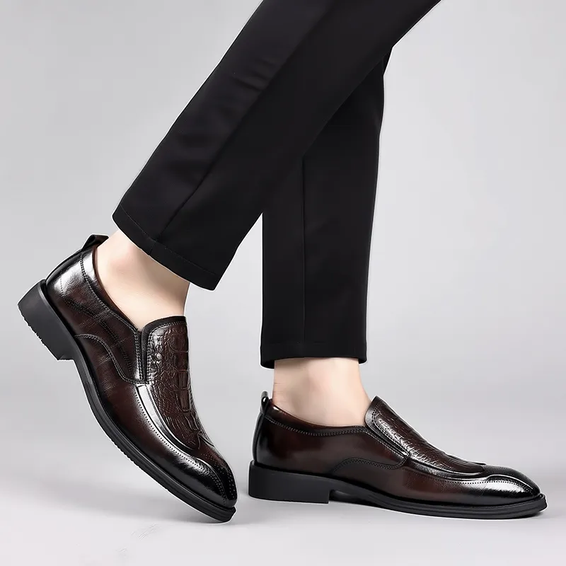 Bull charm Dress Shoes Men Low Top-10