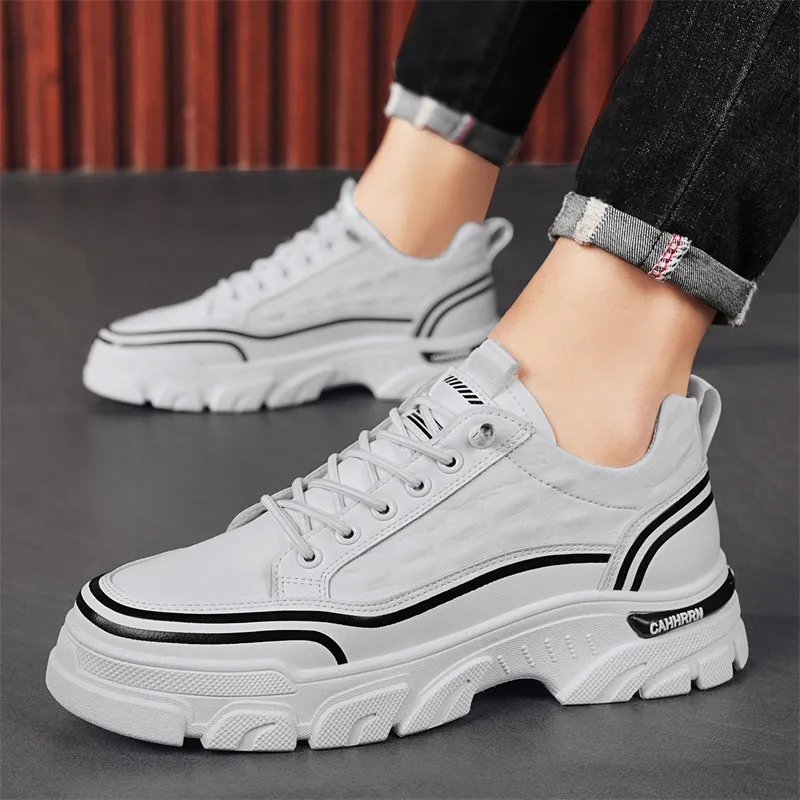 Bull Charm Abrasion-Resistant Low-Top Chunky Sneakers Men's-5