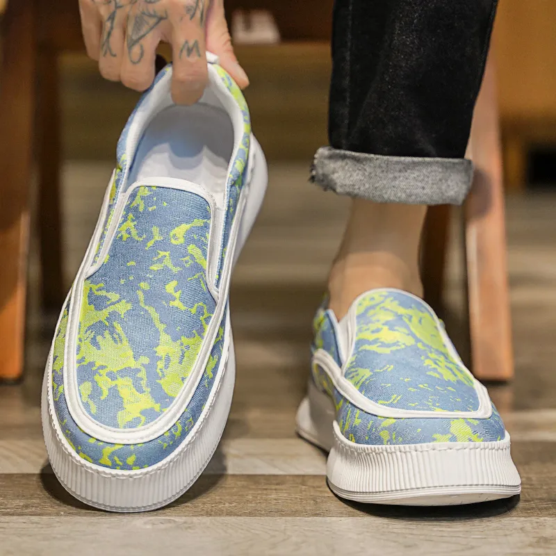 Bull Charm Low-Top Canvas Shoes Men's-2