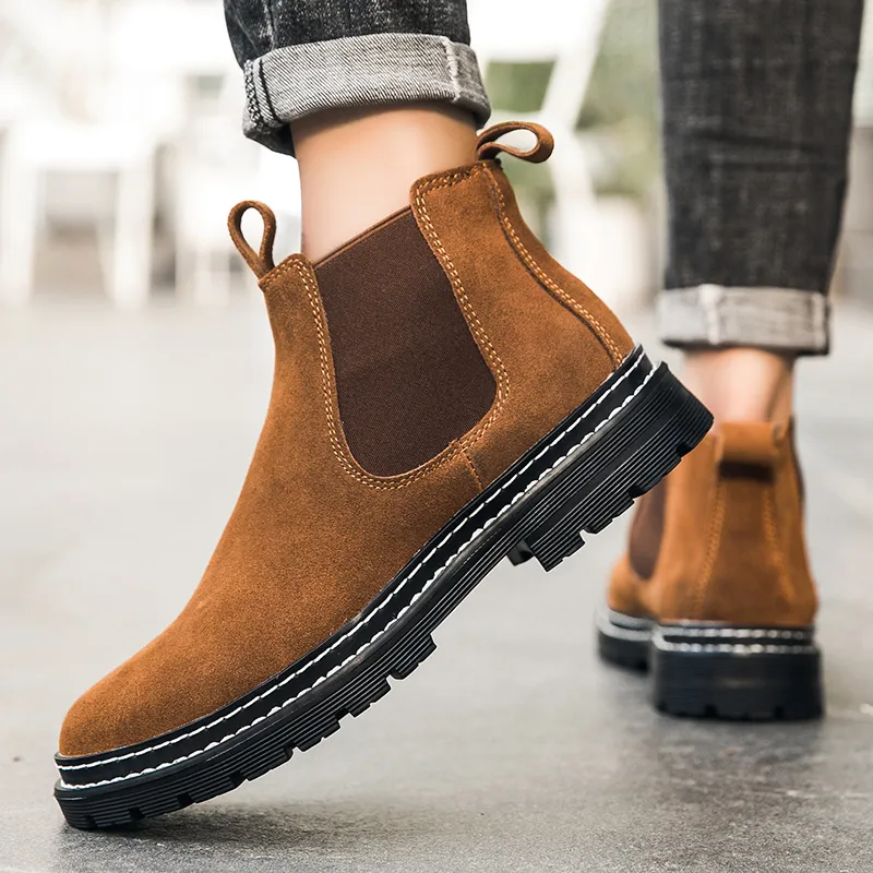 Bull Charm Short Chelsea Boots Men's-3