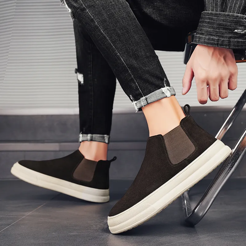 Bull Charm Short Chelsea Boots Men's-11