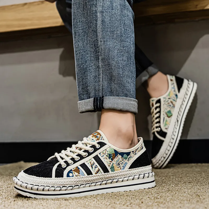 Bull Charm Abrasion Resistant Low Top Canvas Shoes Men's-11