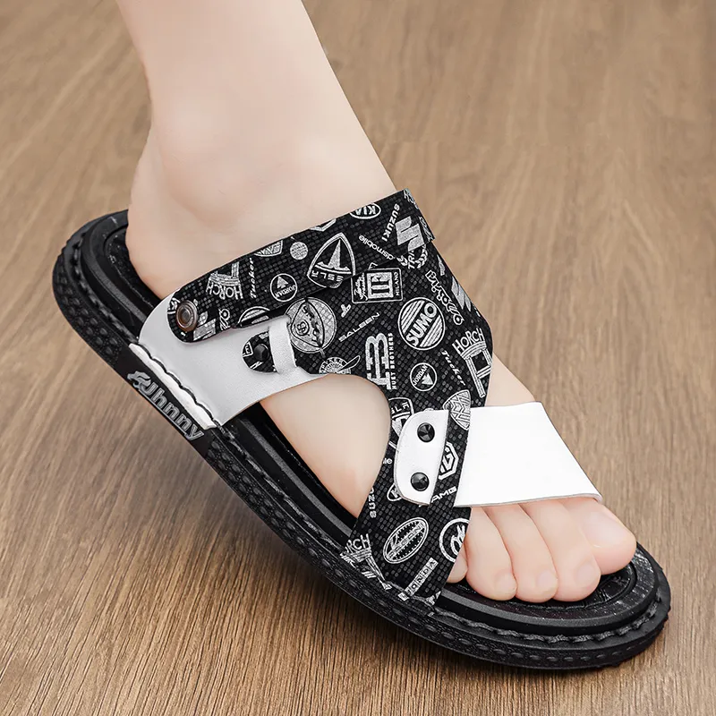 Bull charm Beach Sandals Men-8