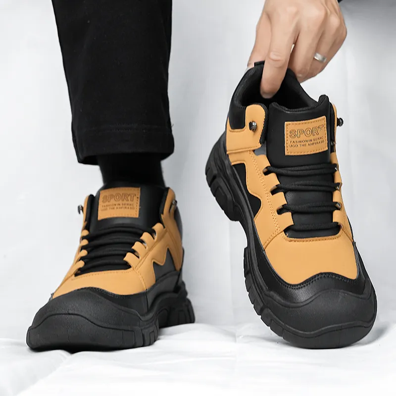 Bull Charm Abrasion Resistant Slip Resistant Short Outdoor Boots Men's-4