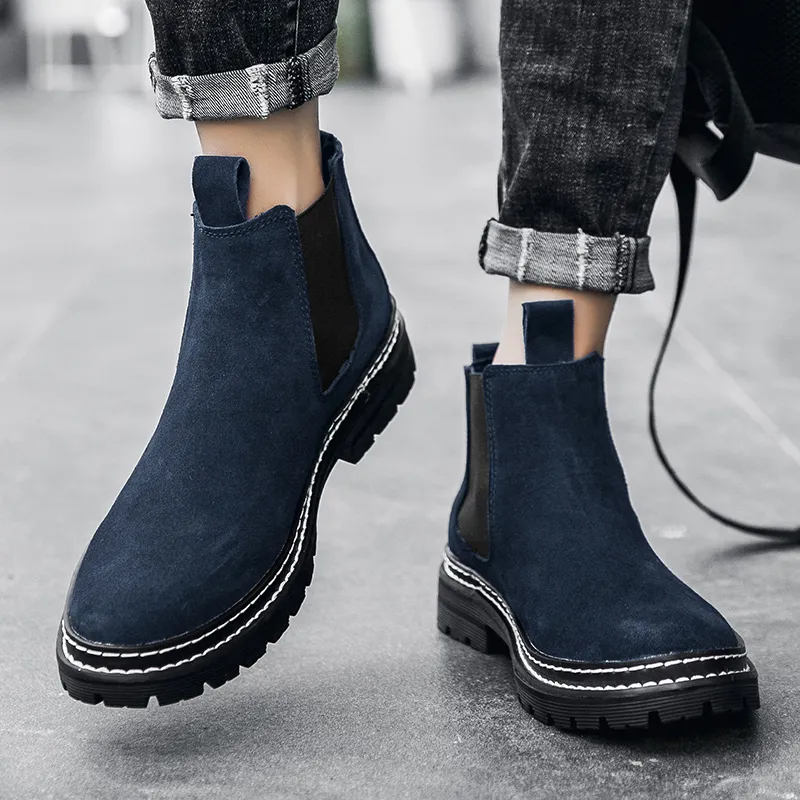 Bull Charm Short Chelsea Boots Men's-7