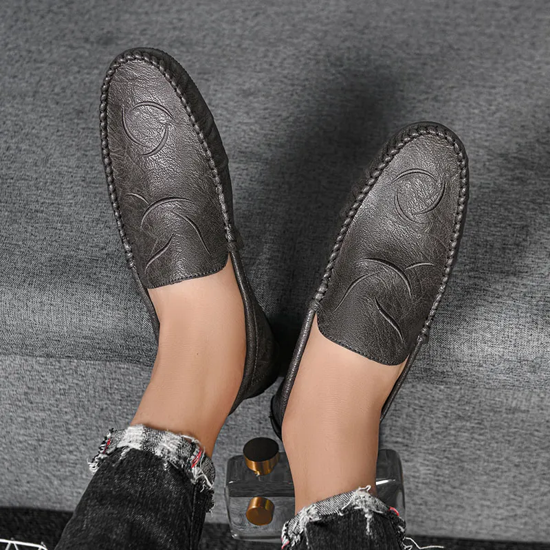 Bull charm Loafers Men Black/Brown/Gray-15