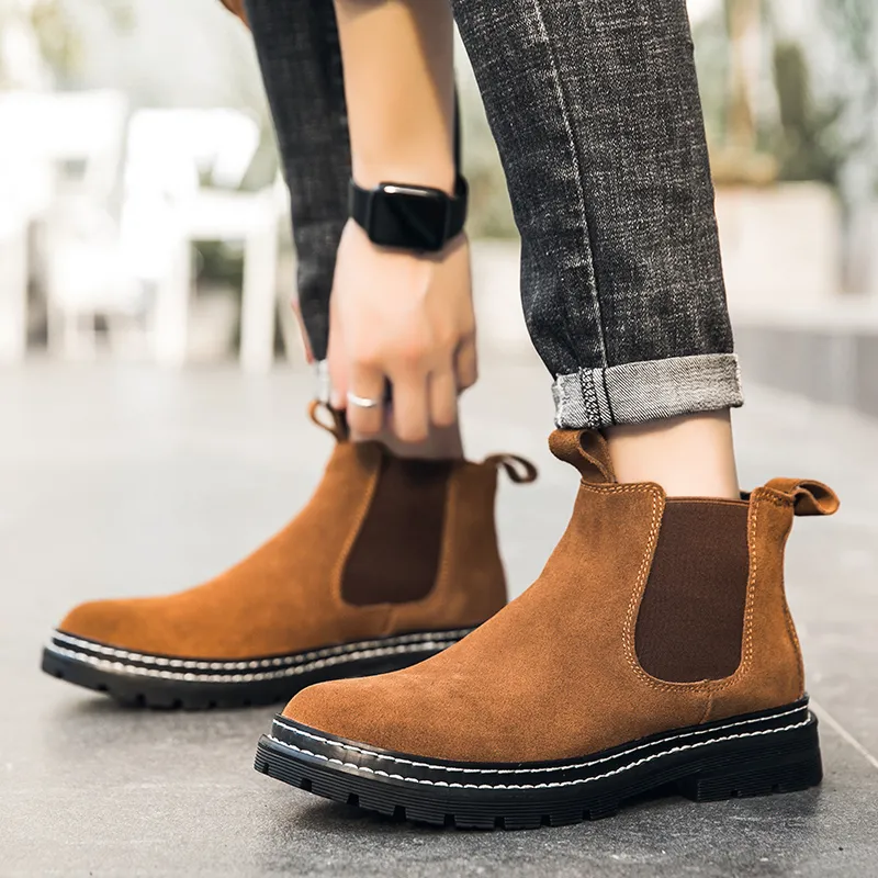 Bull Charm Short Chelsea Boots Men's-2