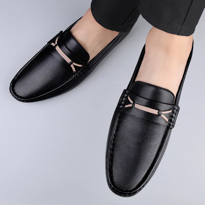Bull charm Men's Casual Shoes Men Low Top Black/White-5
