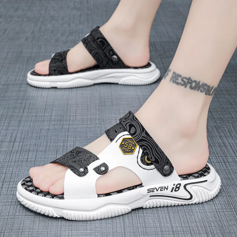 Bull Charm Rubber Sole Slip Resistant Slide Slippers Men's-2