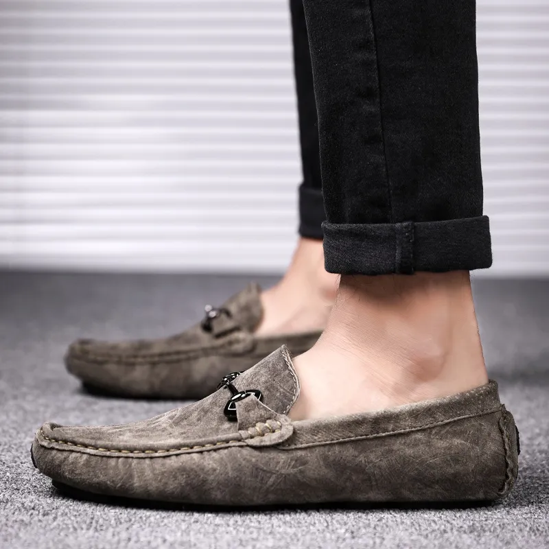 Bull charm Men's Casual Shoes Men Low Top Khaki/Black/Gray-2