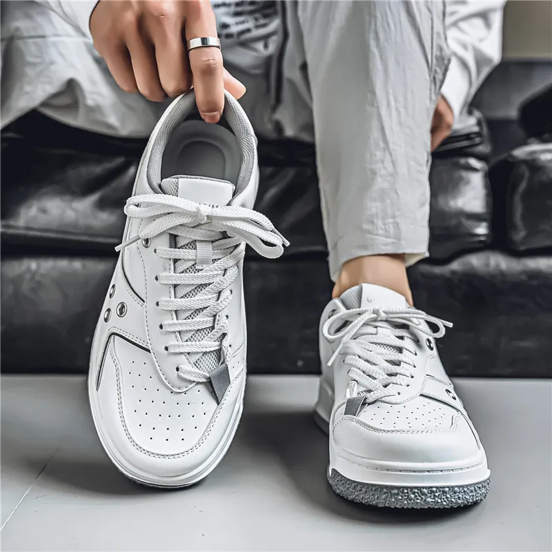 Bull Charm Durable Breathable Low Top Skateboard Shoes Men's-3