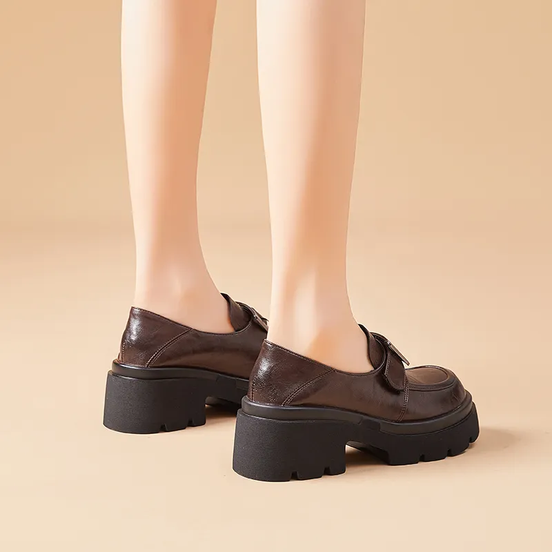 Bull Charm Chunky Heel High Heels Women's-9