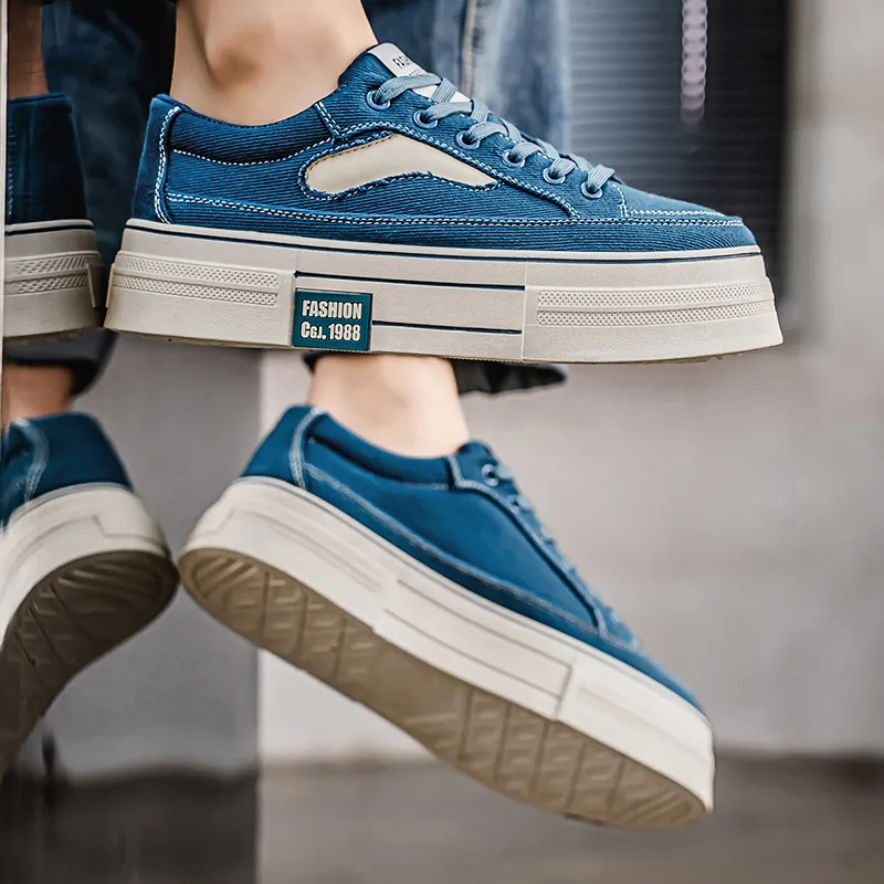 Bull Charm Abrasion-Resistant Low-Top Skateboard Shoes Men's-11