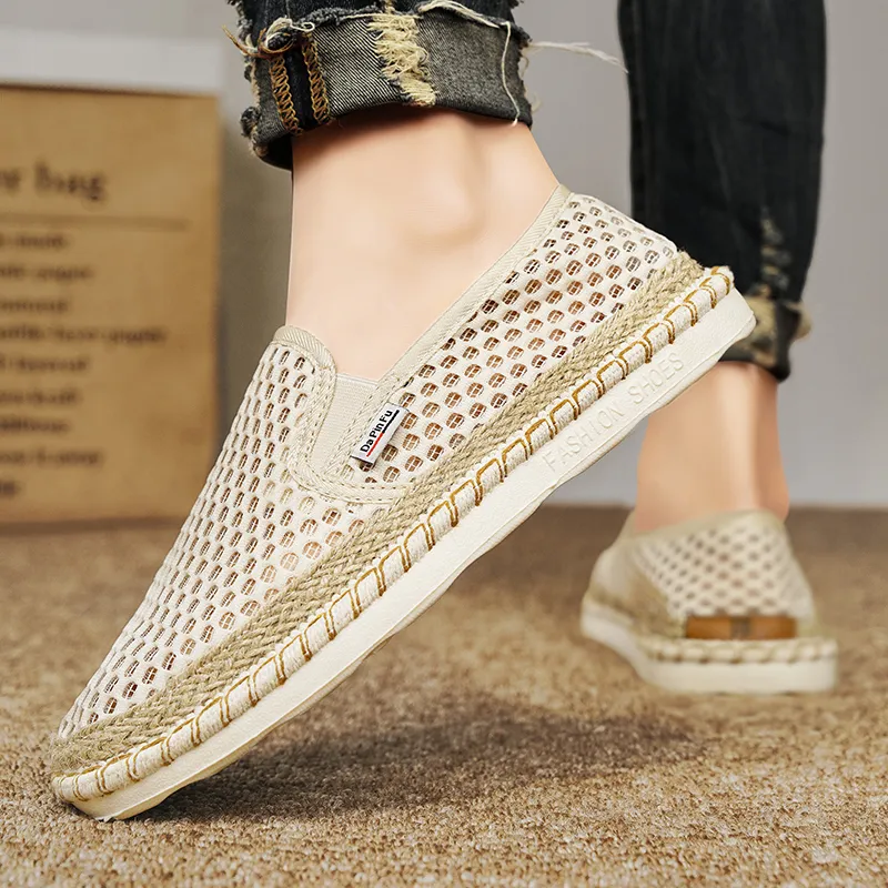 Bull charm Espadrilles Men Beige/Blue/Black-2