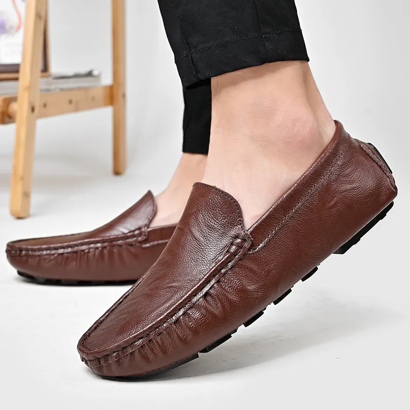 Bull charm Men's Casual Shoes Men Low Top Black/White/Brown-16