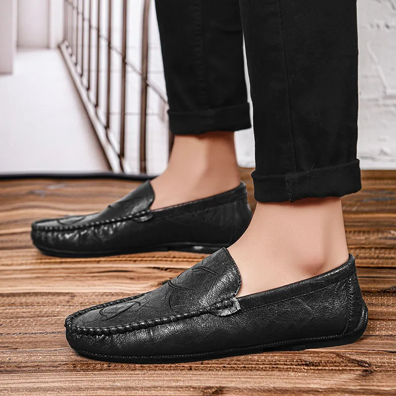 Bull charm Loafers Men Black/Brown/Gray-1