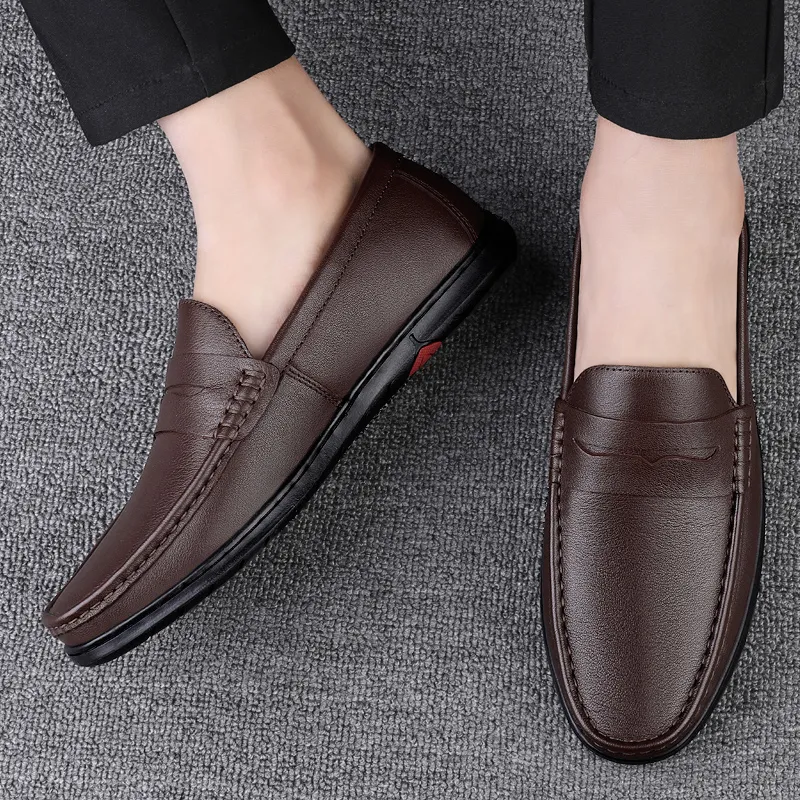 Bull charm Men's Casual Shoes Men Low Top Black/Brown-9