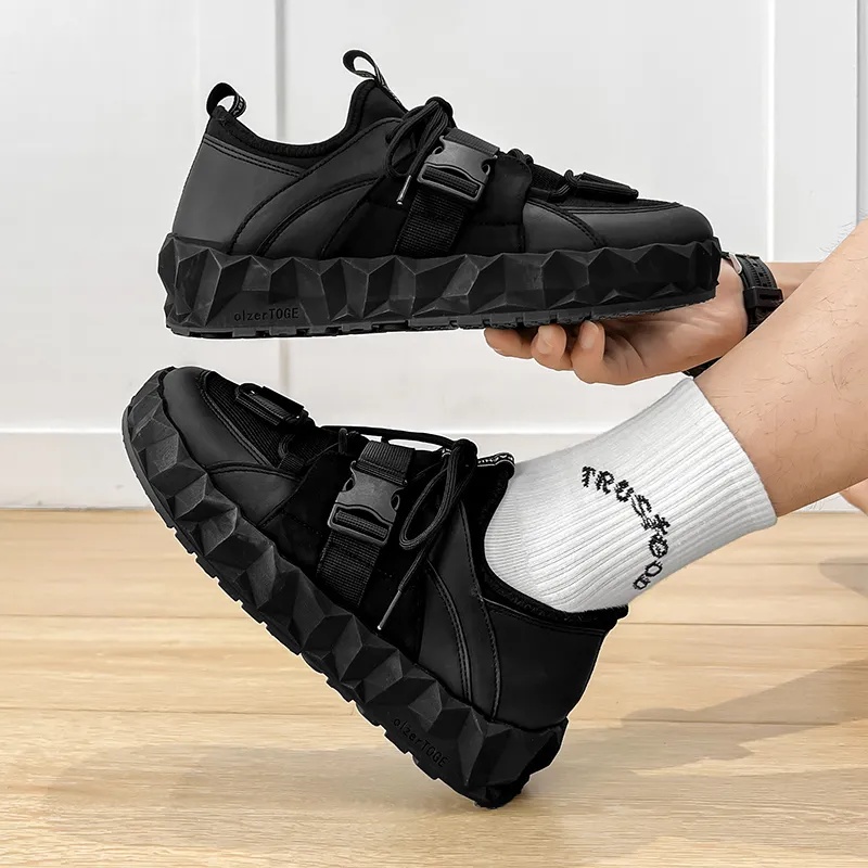 Bull Charm Casual Shoes Men's Black-4