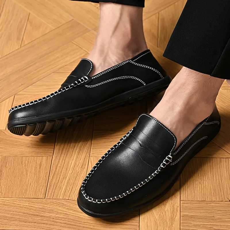 Bull charm Loafers Men Black/Gray-5