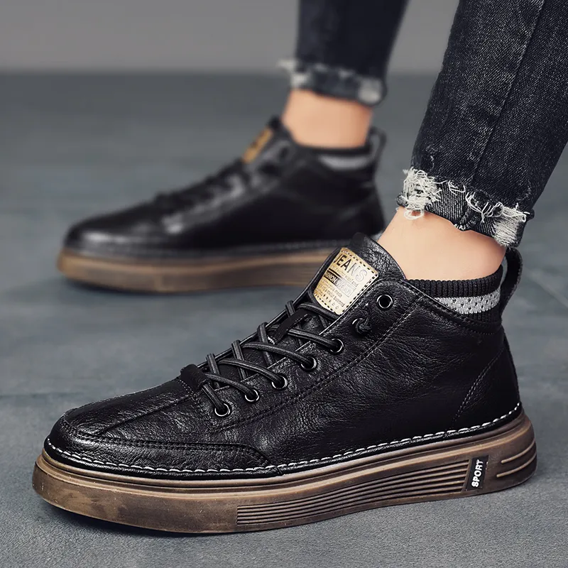 Bull Charm Abrasion Resistant Mid Top Skateboard Shoes Unisex-17