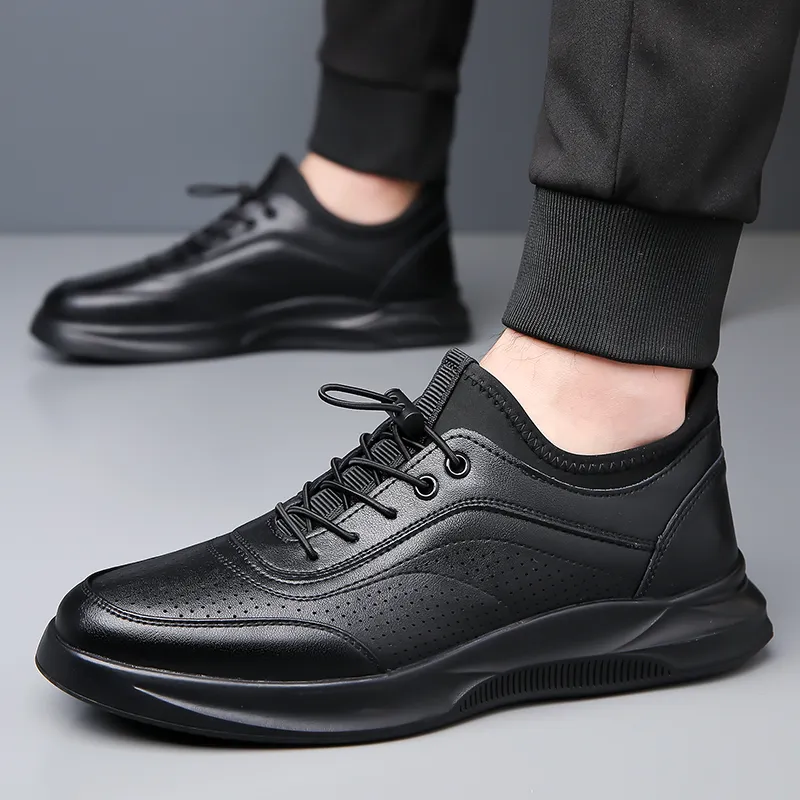 Bull Charm Men's Casual Leather Shoes Men's-1