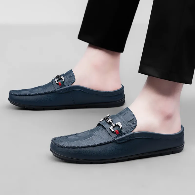 Bull charm Men's Casual Shoes Men Low Top Blue Gray Black-7