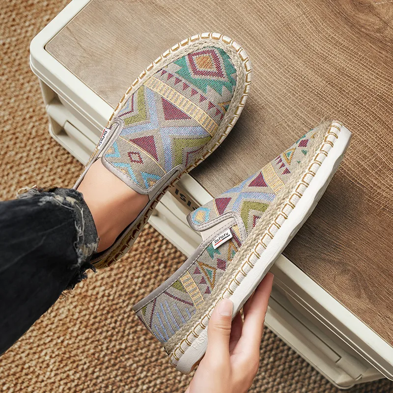 Bull charm Espadrilles Men Brown/Yellow-5