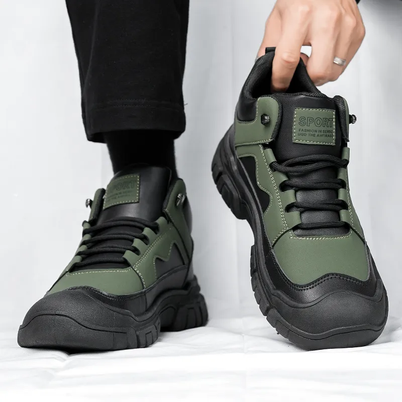 Bull Charm Abrasion Resistant Slip Resistant Short Outdoor Boots Men's-17