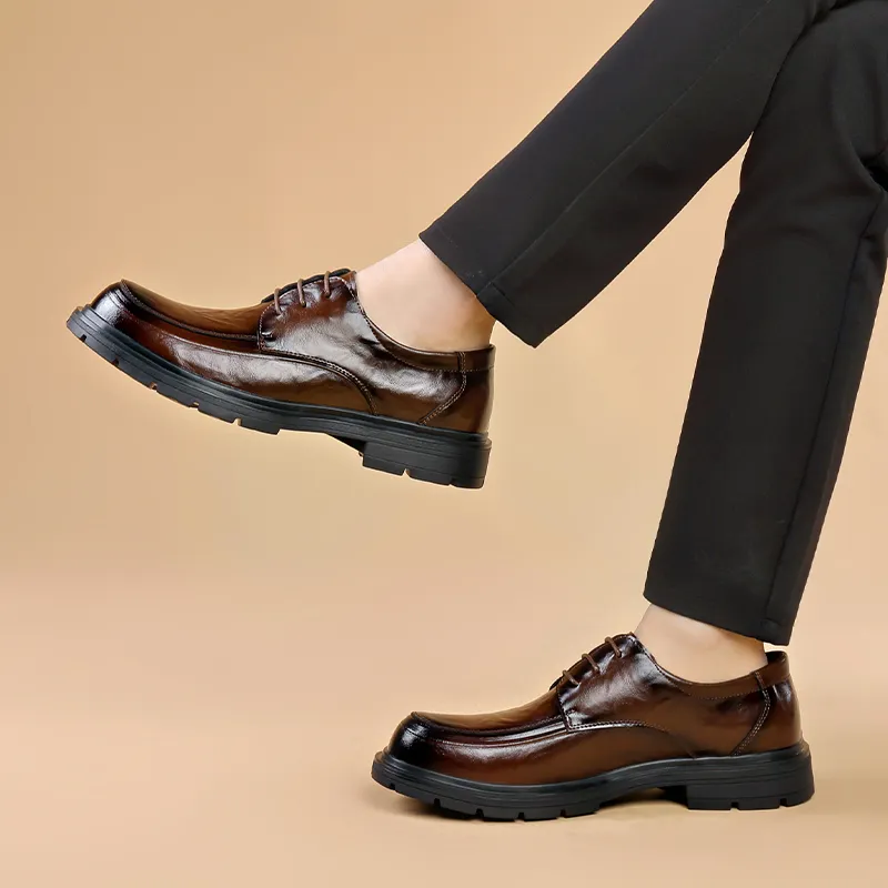 Bull charm Men's Casual Shoes Men Low Top Black/Brown-8