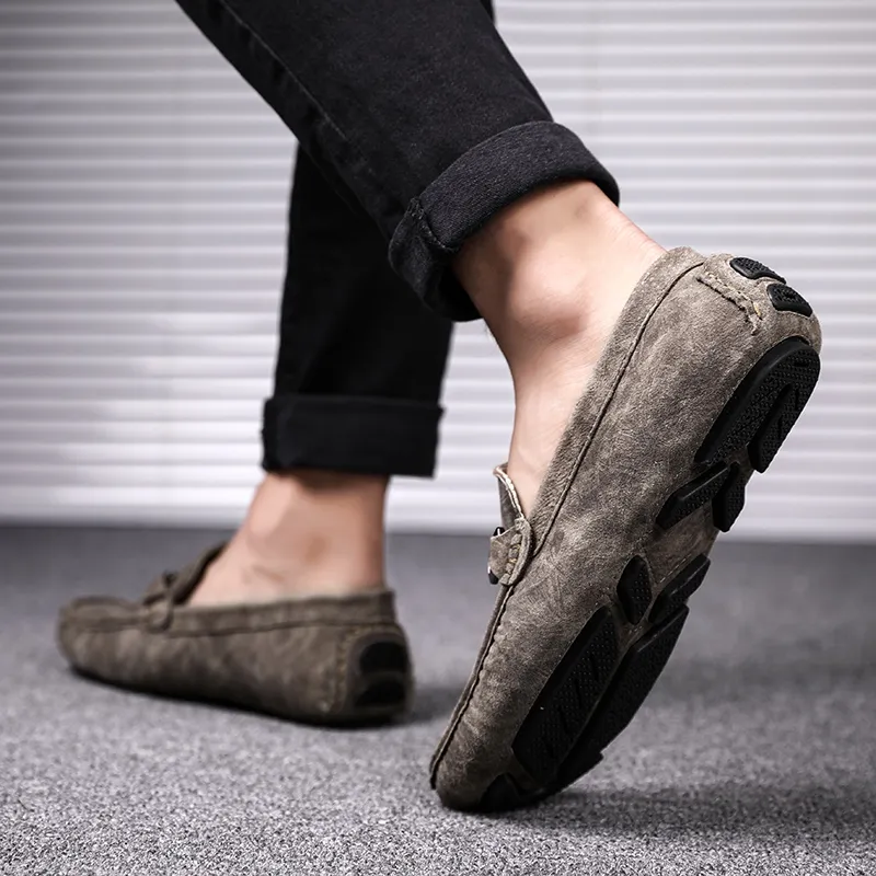 Bull charm Men's Casual Shoes Men Low Top Khaki/Black/Gray-4