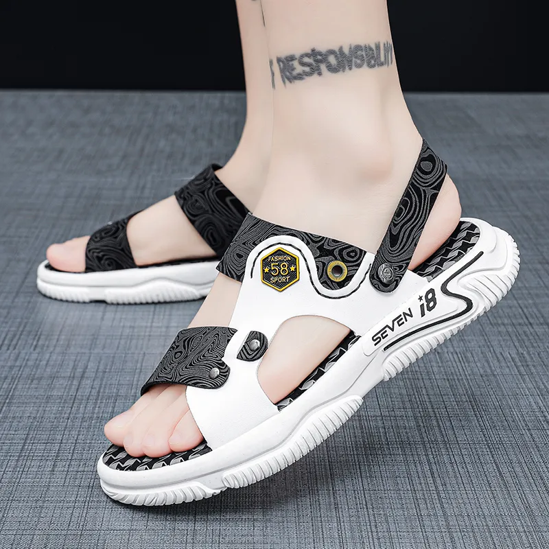 Bull Charm Rubber Sole Slip Resistant Slide Slippers Men's-5