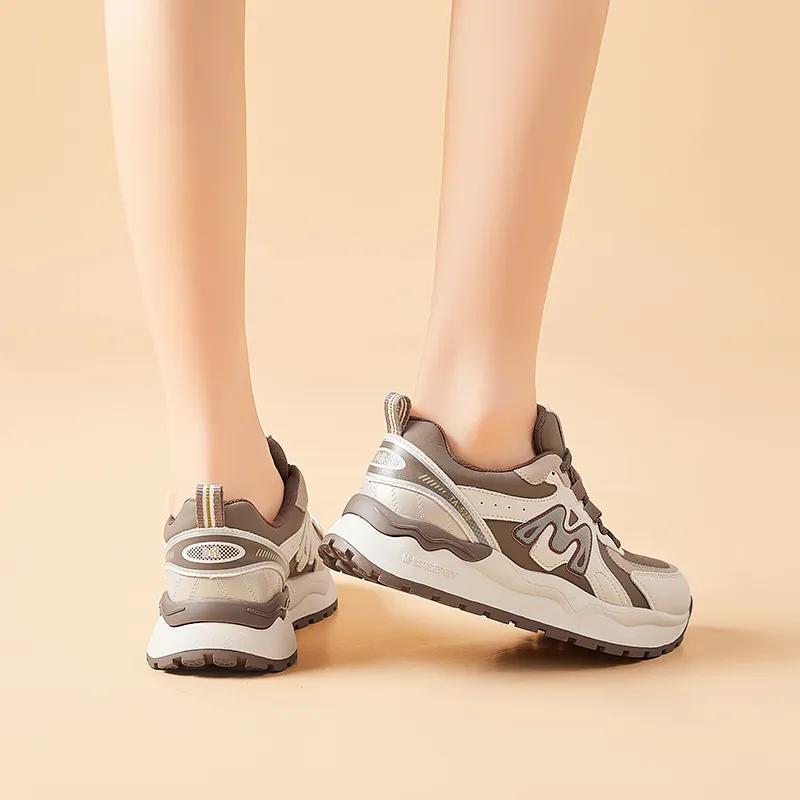Bull Charm Abrasion Resistant Slip Resistant Low Top Chunky Sneakers Women's-11