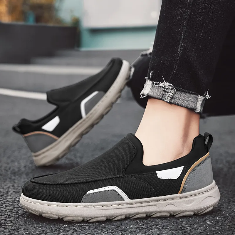 Bull charm Gommino Loafers Men Denim Gray/Denim Blue/Black-13