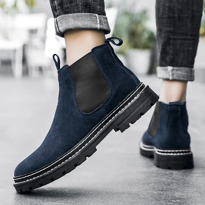 Bull Charm Short Chelsea Boots Men's-8