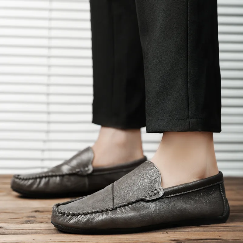Bull charm Loafers Men Khaki/Brown/Black-2