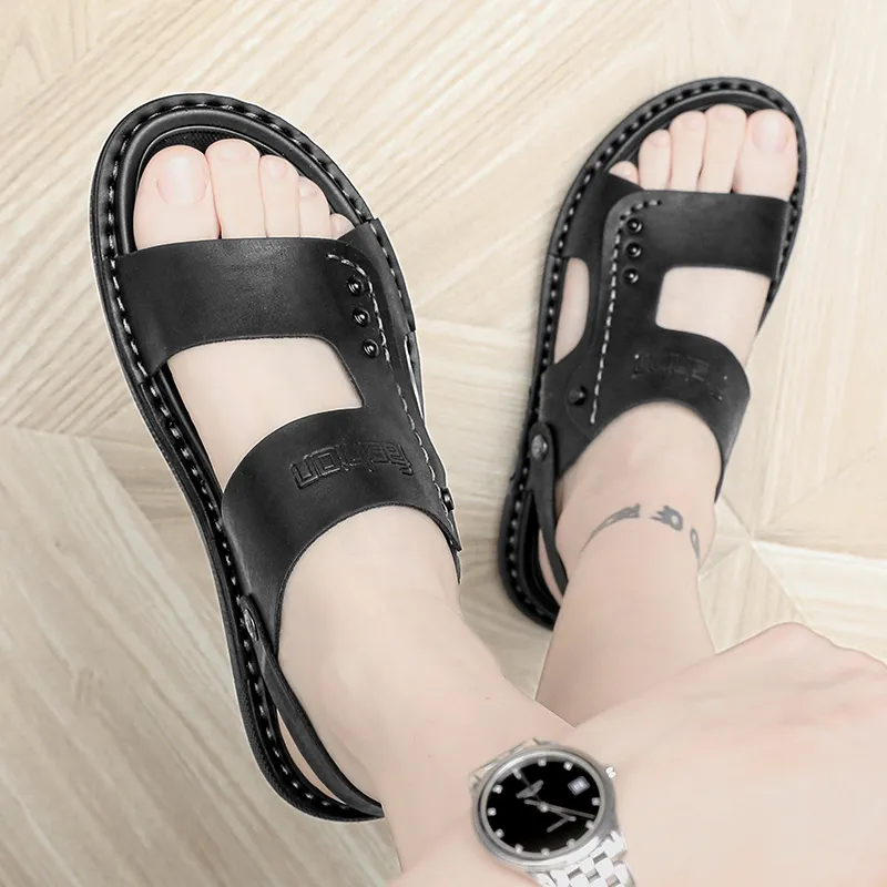 Bull charm Beach Sandals Men-5