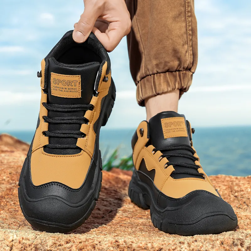 Bull Charm Abrasion Resistant Slip Resistant Short Outdoor Boots Men's-1